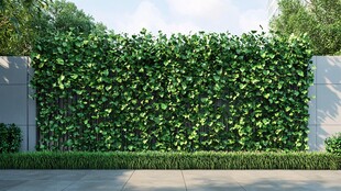 绿意盎然的垂直绿植景观墙