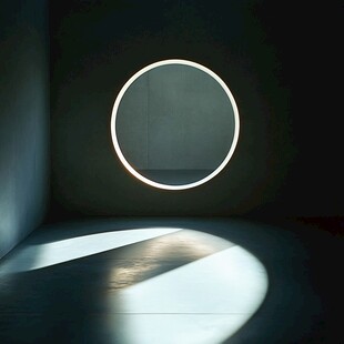 圆形透光孔下的光影世界