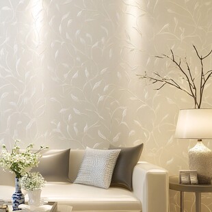 简约雅致客厅墙纸装饰展示