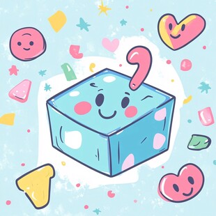 可爱问号方块与趣味元素