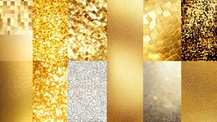 金色银色质感纹理背景集