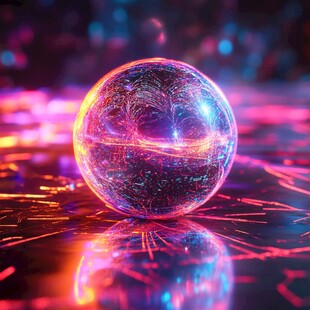 炫彩科技球体未来感画面