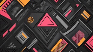 几何图案构成的抽象背景