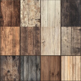 多样复古木纹木板纹理集合
