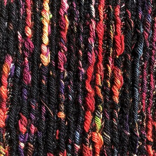 多彩交织毛线纹理特写