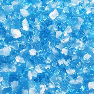 蓝色碎冰颗粒纹理特写