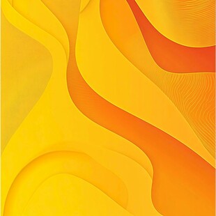 动感黄橙渐变流体背景图