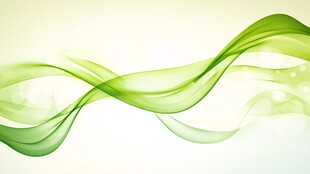 绿色飘逸动感抽象线条背景