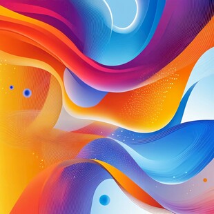 动感炫彩流体抽象艺术图案