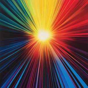 绚丽光芒放射背景图