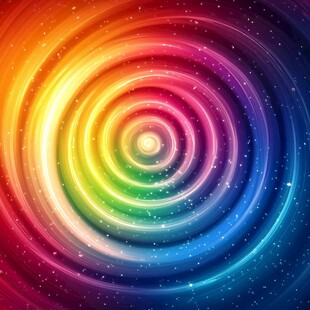 炫彩宇宙螺旋星空背景图