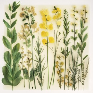 多彩植物标本精美展示