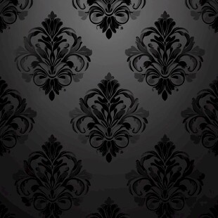 黑色欧式花纹背景图案