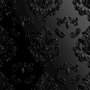 黑色立体欧式花纹背景图
