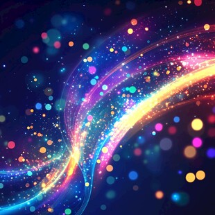 梦幻炫彩流光背景图
