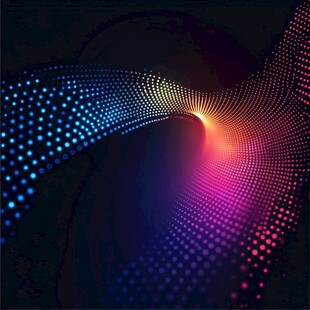 炫彩波点科技风背景图