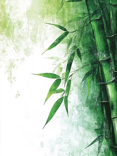 水墨风翠竹图
