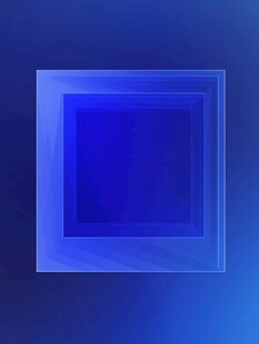 蓝色渐变方形立体背景图