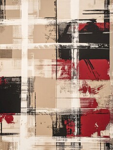 抽象复古涂鸦风格艺术图案