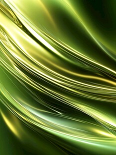 绿色流光金属质感背景图