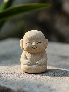 可爱小沙弥摆件
