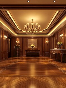 豪华古典风格的宽敞大厅