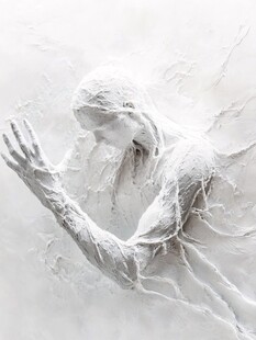 梦幻白色抽象人物艺术形象