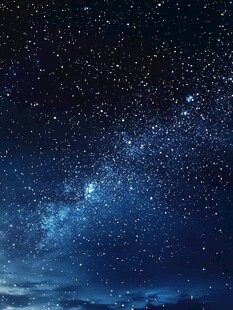 梦幻璀璨星空夜景图