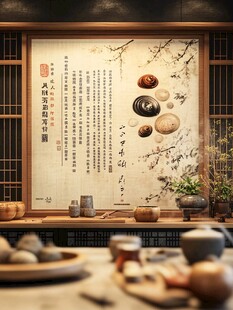 中式茶室古韵雅致场景