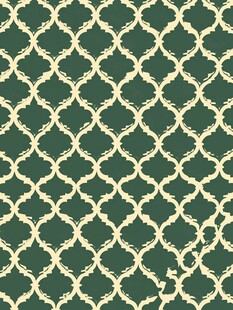 复古几何花纹绿色背景图案