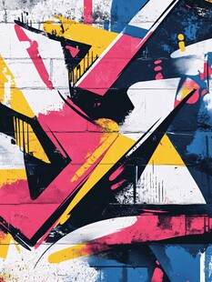 街头酷炫涂鸦艺术作品