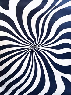 蓝白旋涡条纹抽象图案