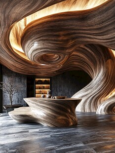 独特木质艺术室内空间设计