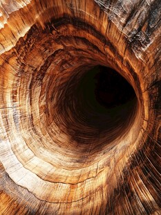 树桩横截面的年轮纹理