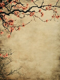 古风桃花背景图