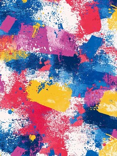 多彩泼墨抽象艺术背景图