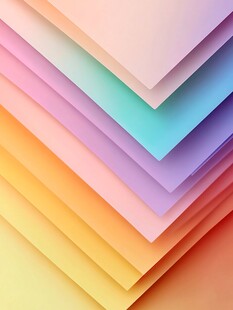 多彩叠层几何渐变背景图