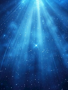 梦幻蓝色星空光线背景