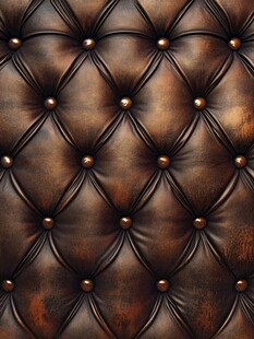 复古棕色皮革软包纹理