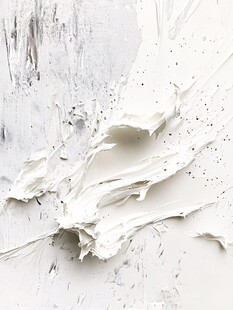 白色涂料泼洒纹理画面