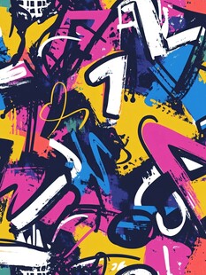 绚丽街头涂鸦艺术图案