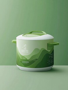 青山绿水风便携电煮锅