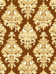 金色欧式复古花纹壁纸图案
