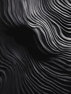 黑色波纹质感抽象纹理