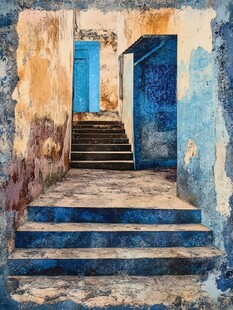 蓝门旧巷的岁月痕迹