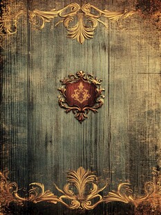 复古木质背景的华丽装饰