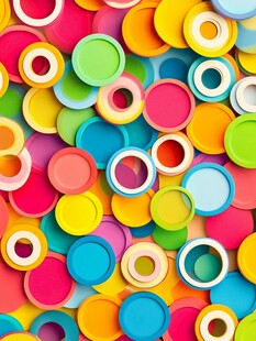 多彩圆环图案背景纹理