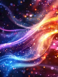 梦幻炫彩流体光影背景