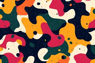 多彩抽象不规则图案背景