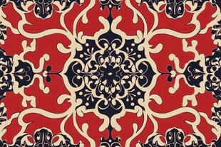 中式传统花卉几何图案花纹